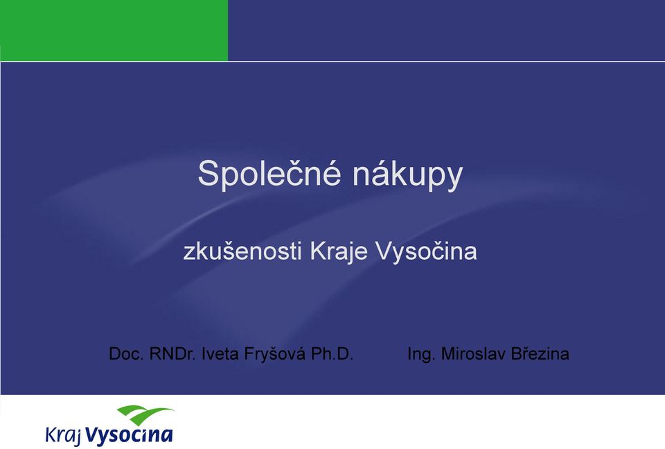 Vysočina Doc. RNDr.