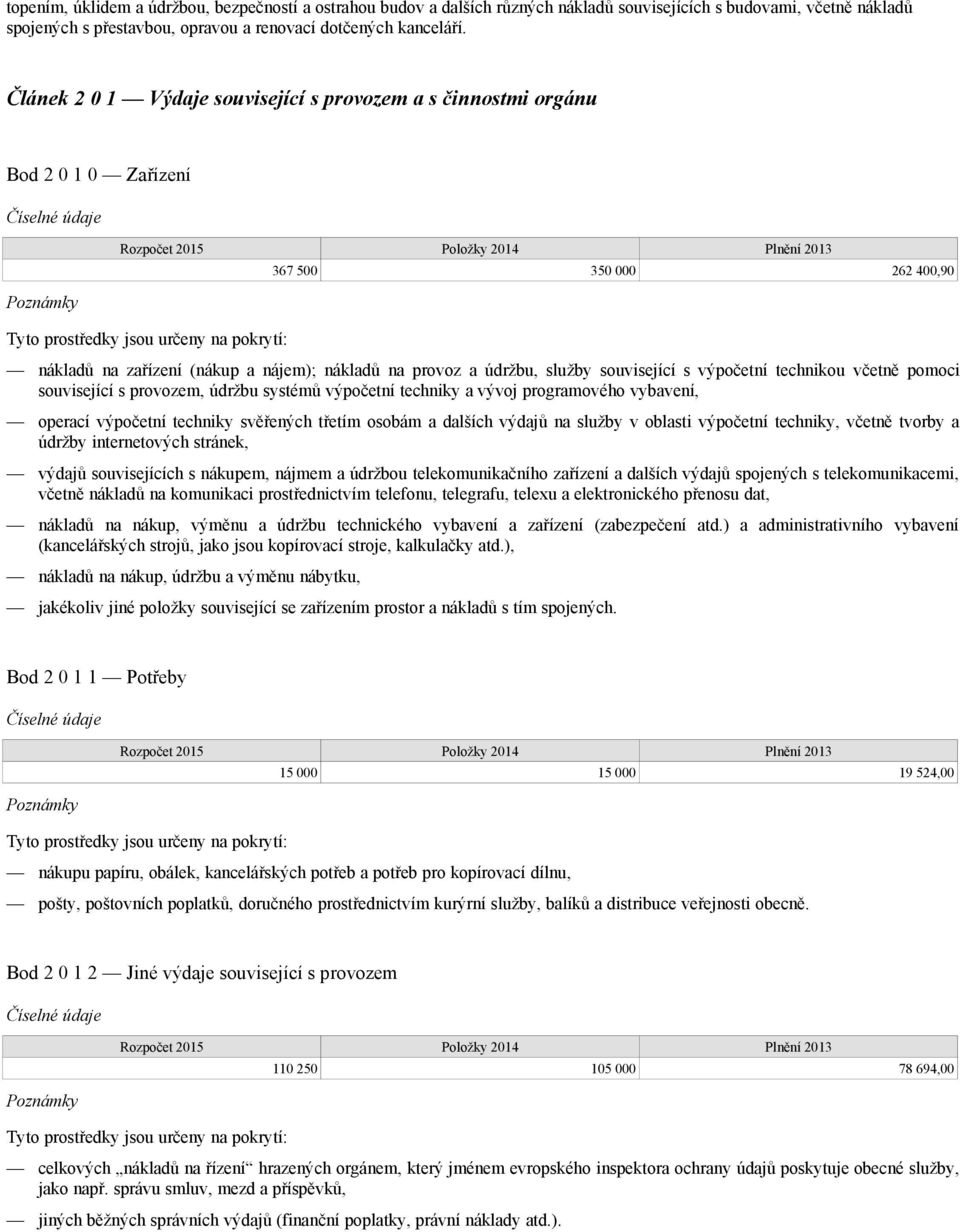 provoz a údržbu, služby související s výpočetní technikou včetně pomoci související s provozem, údržbu systémů výpočetní techniky a vývoj programového vybavení, operací výpočetní techniky svěřených