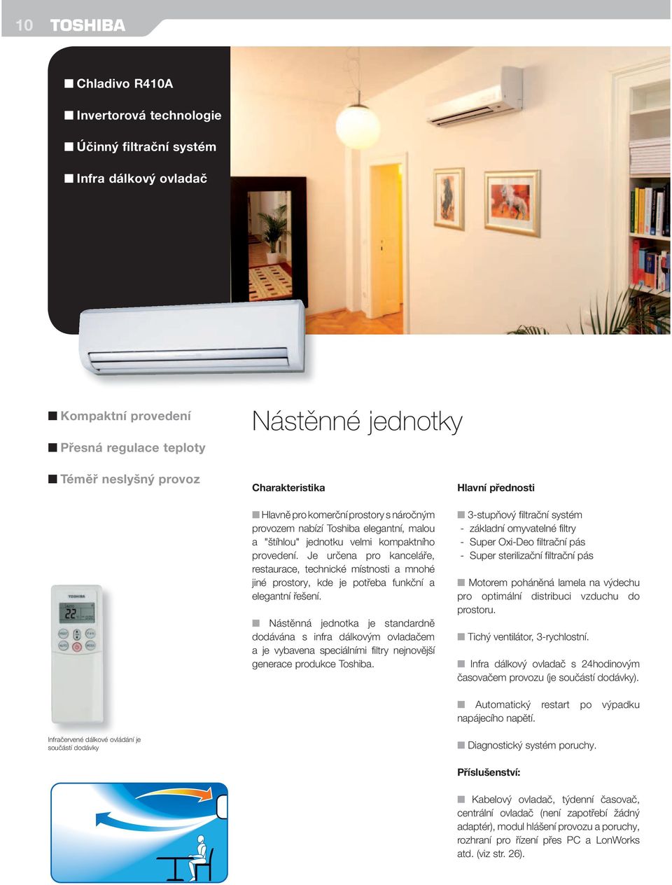 Je určena pro kanceláře, restaurace, technické ístnosti a nohé jiné prostory, kde je potřeba funkční a elegantní řešení.