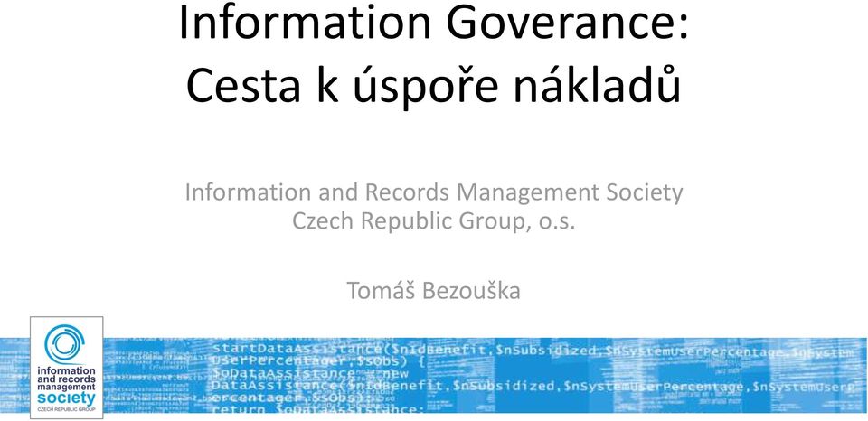 Records Management Society Czech