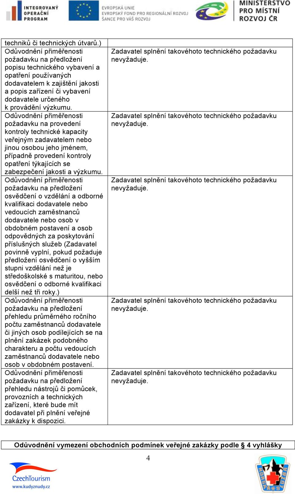 osvědčení o vzdělání a odborné kvalifikaci dodavatele nebo vedoucích zaměstnanců dodavatele nebo osob v obdobném postavení a osob odpovědných za poskytování příslušných služeb (Zadavatel povinně