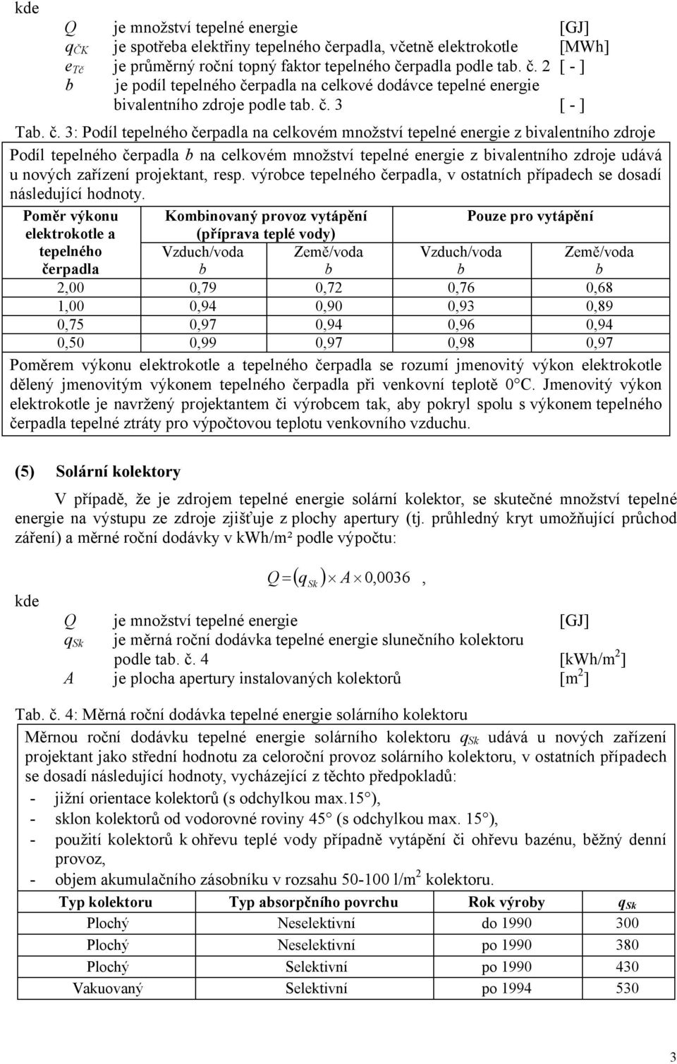 3: Podíl tepelného čerpadla na celkovém množství tepelné energie z bivalentního zdroje Podíl tepelného čerpadla b na celkovém množství tepelné energie z bivalentního zdroje udává u nových zařízení