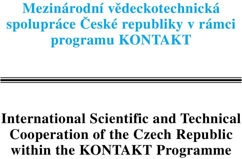 International Scientific and Technical