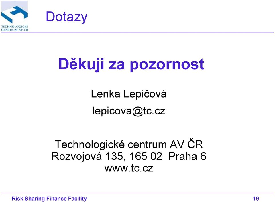 cz Technologické centrum AV ČR
