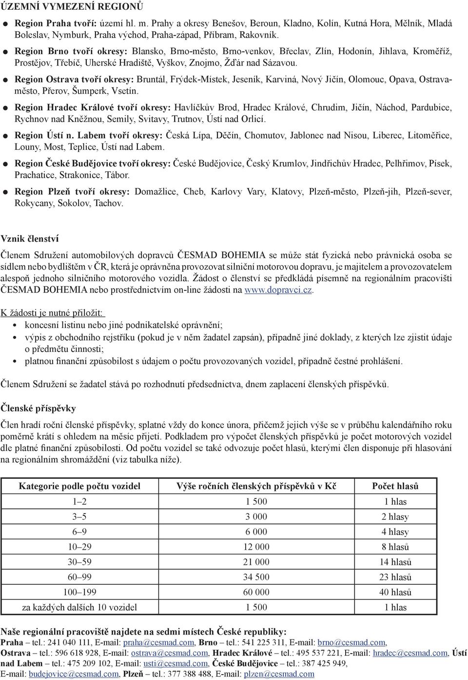 Region Ostrava tvoří okresy: Bruntál, Frýdek-Místek, Jeseník, Karviná, Nový Jičín, Olomouc, Opava, Ostravaměsto, Přerov, Šumperk, Vsetín.