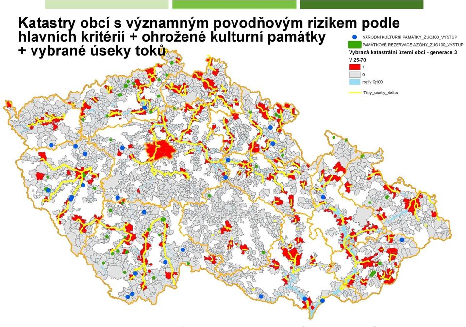 hlavních kritérií + ohrožené