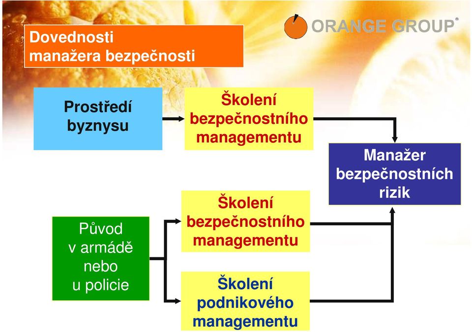 managementu Školení bezpečnostního managementu