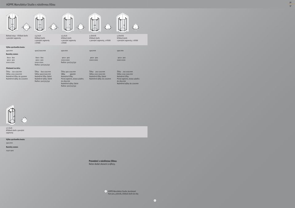 Nadměrné šířky: do 500mm Nadměrné výšky: do 00mm Radius: 500/55/550 Šířka: -00 mm Výška: /000 mm Nadměrné šířky: žádné Nadměrné výšky: žádné Radius: 500/55/550 Radius: 500/55/550 Šířka: -00 mm Výška: