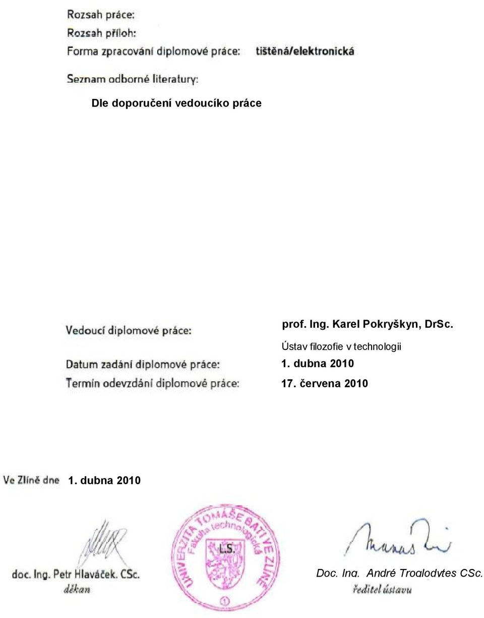 Ústav filozofie v technologii 1.