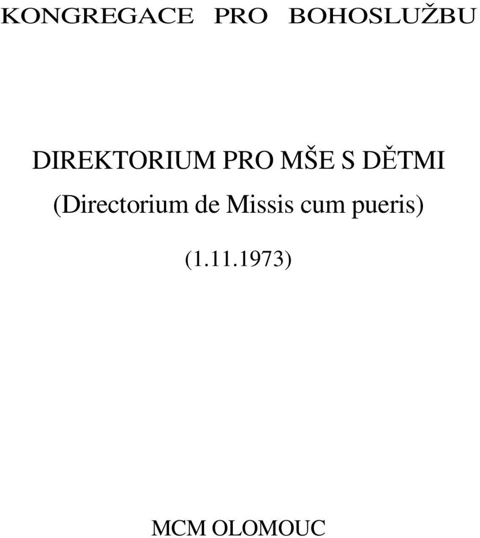 (Directorium de Missis cum