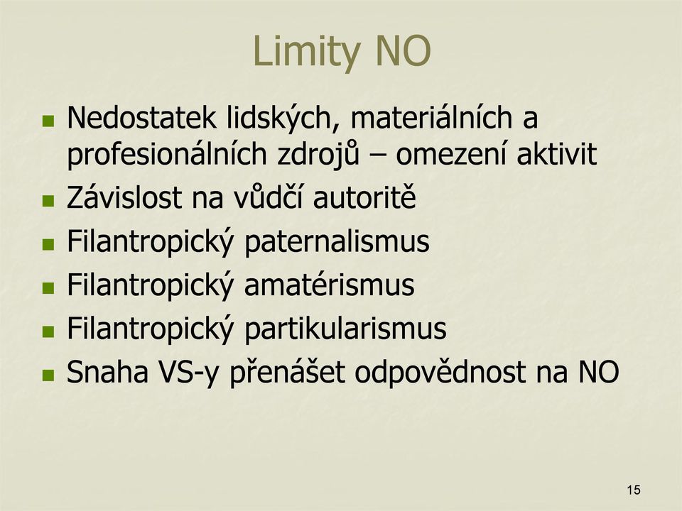 autoritě Filantropický paternalismus Filantropický