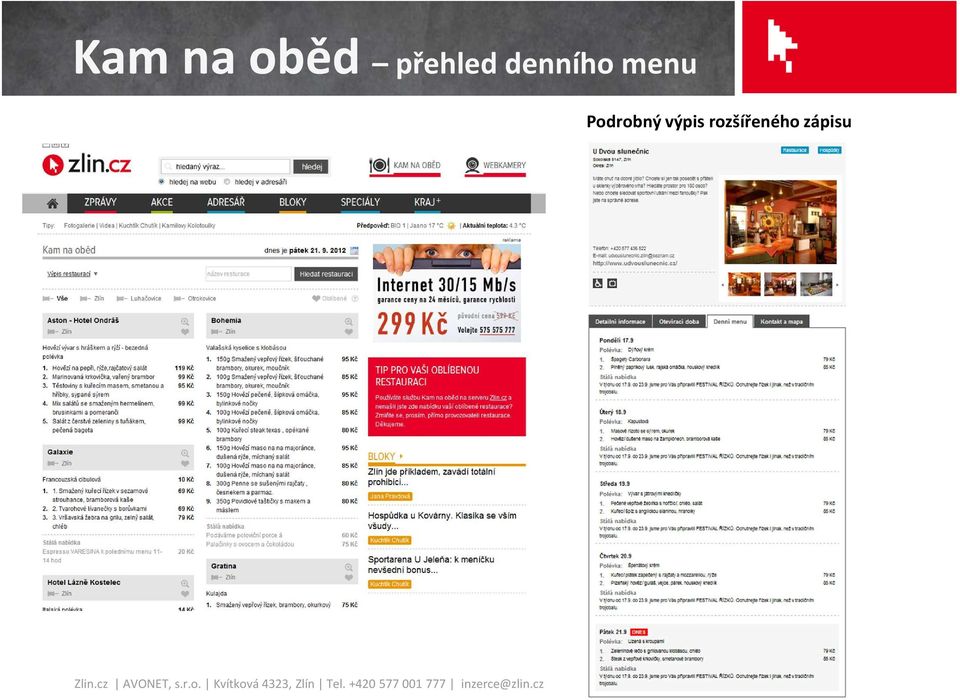 menu Podrobný