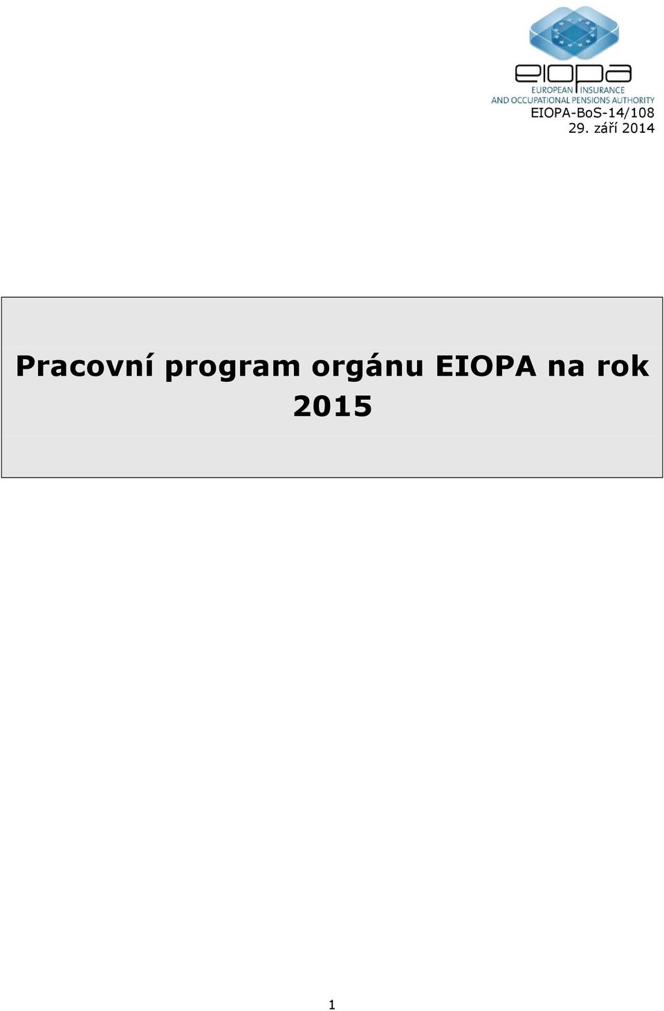 Pracovní program