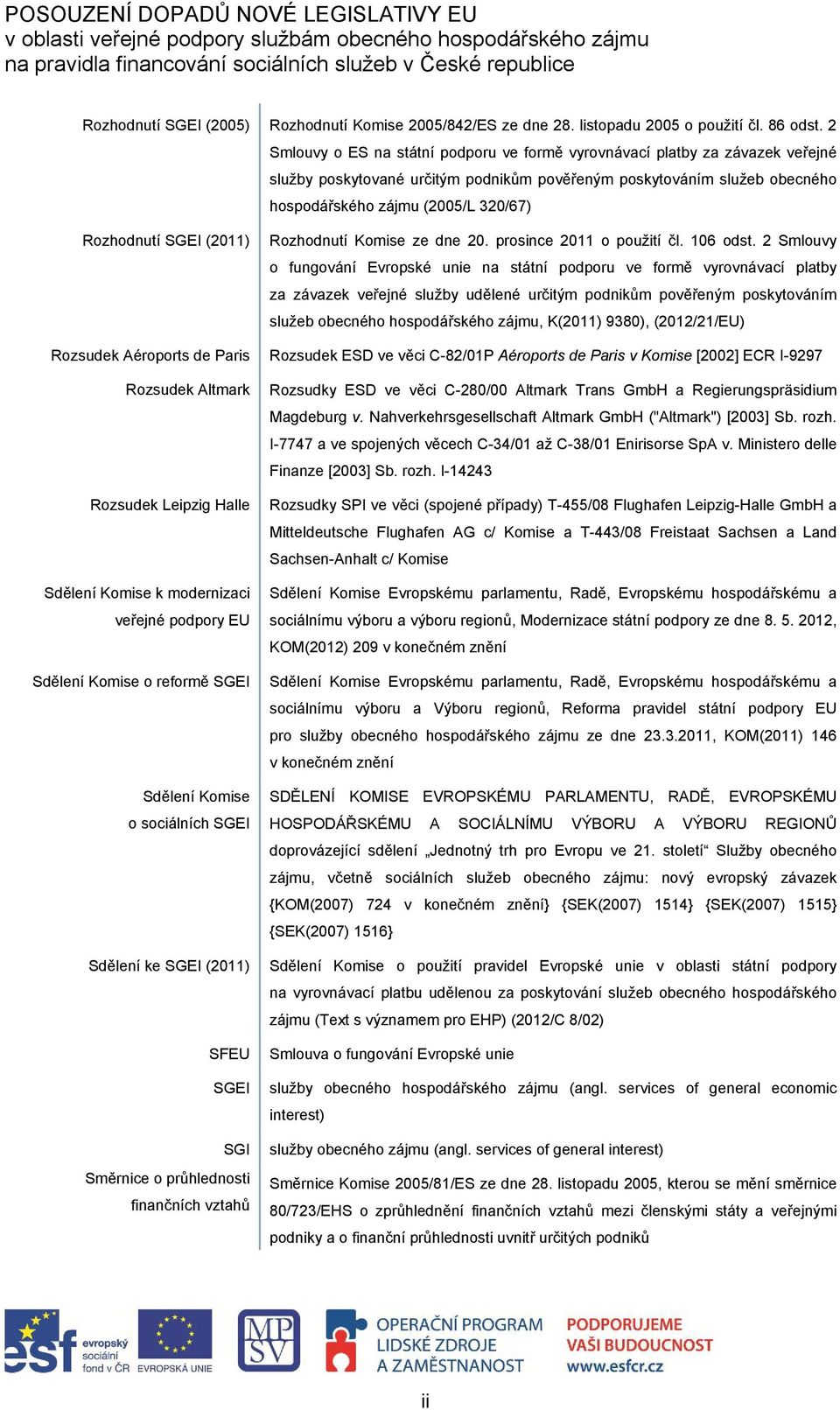 Rozhodnutí SGEI (2011) Rozhodnutí Komise ze dne 20. prosince 2011 o použití čl. 106 odst.