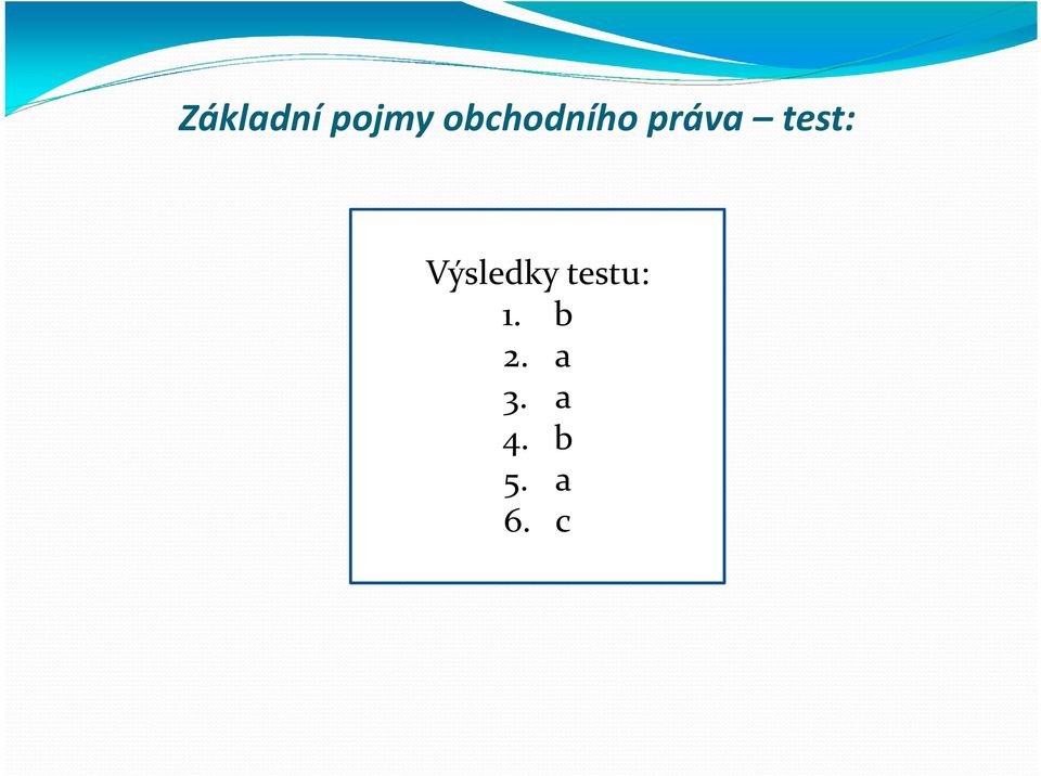 test: Výsledky