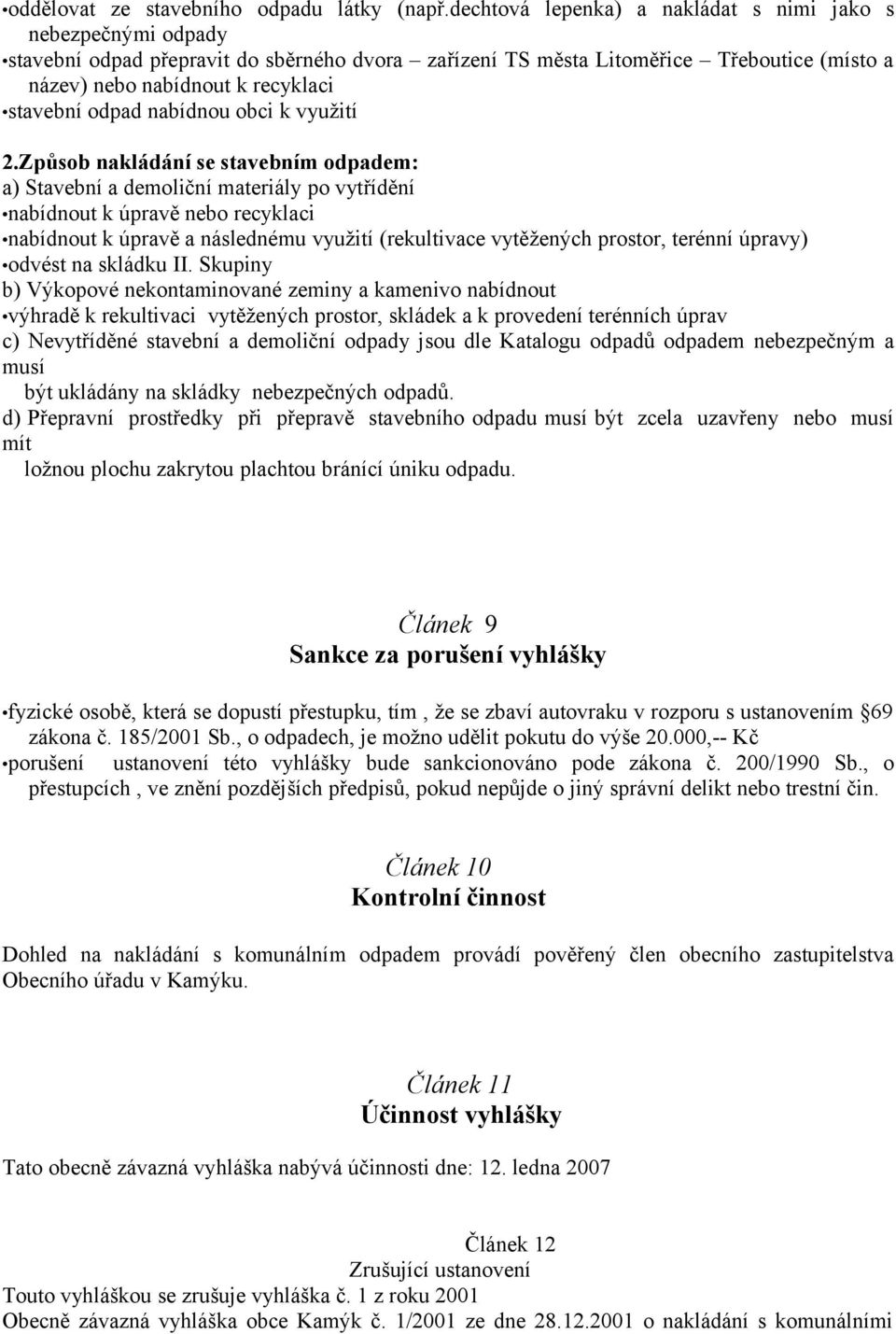 odpad nabídnou obci k využití 2.