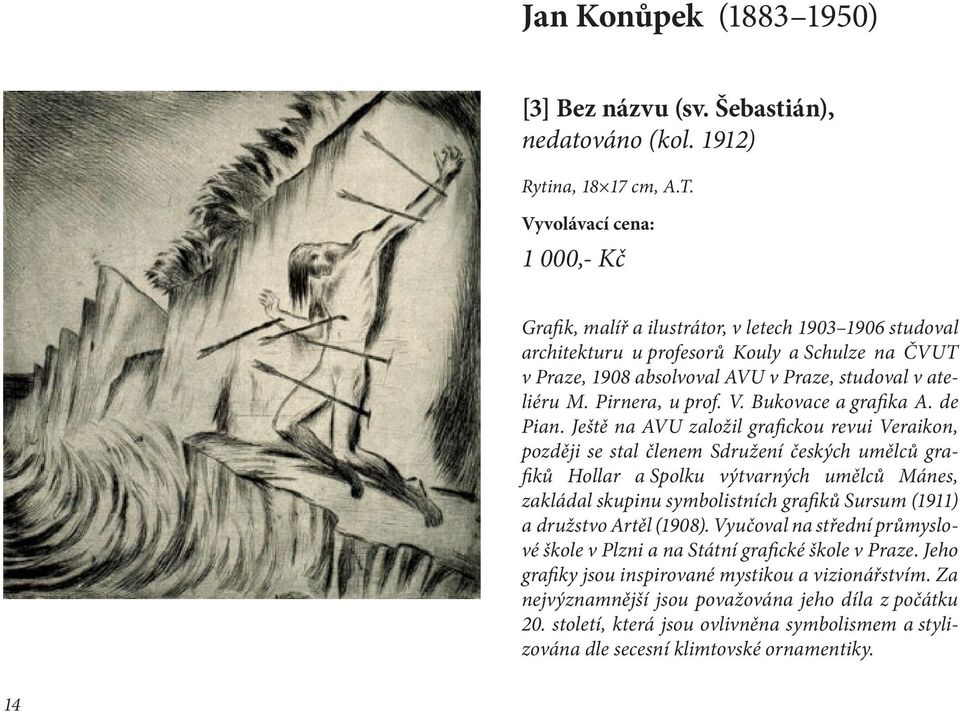 Bukovace a grafika A. de Pian.