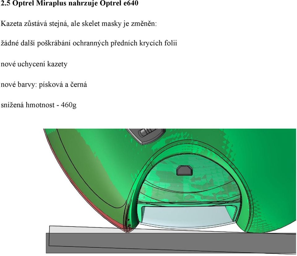 poškrábání ochranných předních krycích folii nové