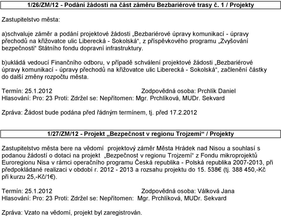 Zvyšování bezpečnosti Státního fondu dopravní infrastruktury.