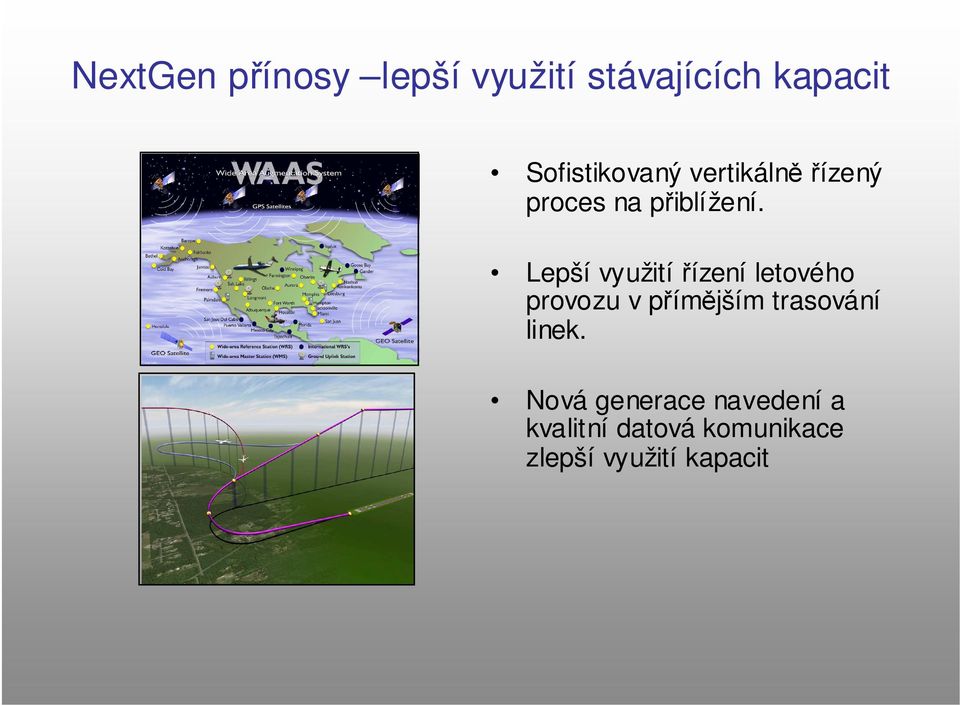 Lepší využití řízení letového provozu v přímějším trasování