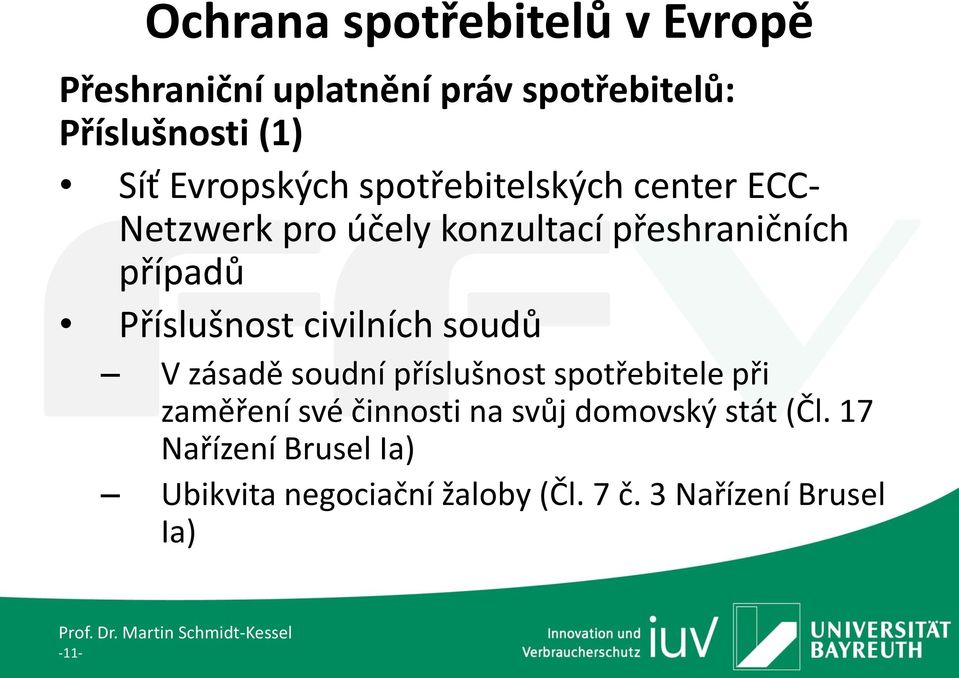 soudů V zásadě soudní příslušnost spotřebitele při zaměření své činnosti na svůj domovský