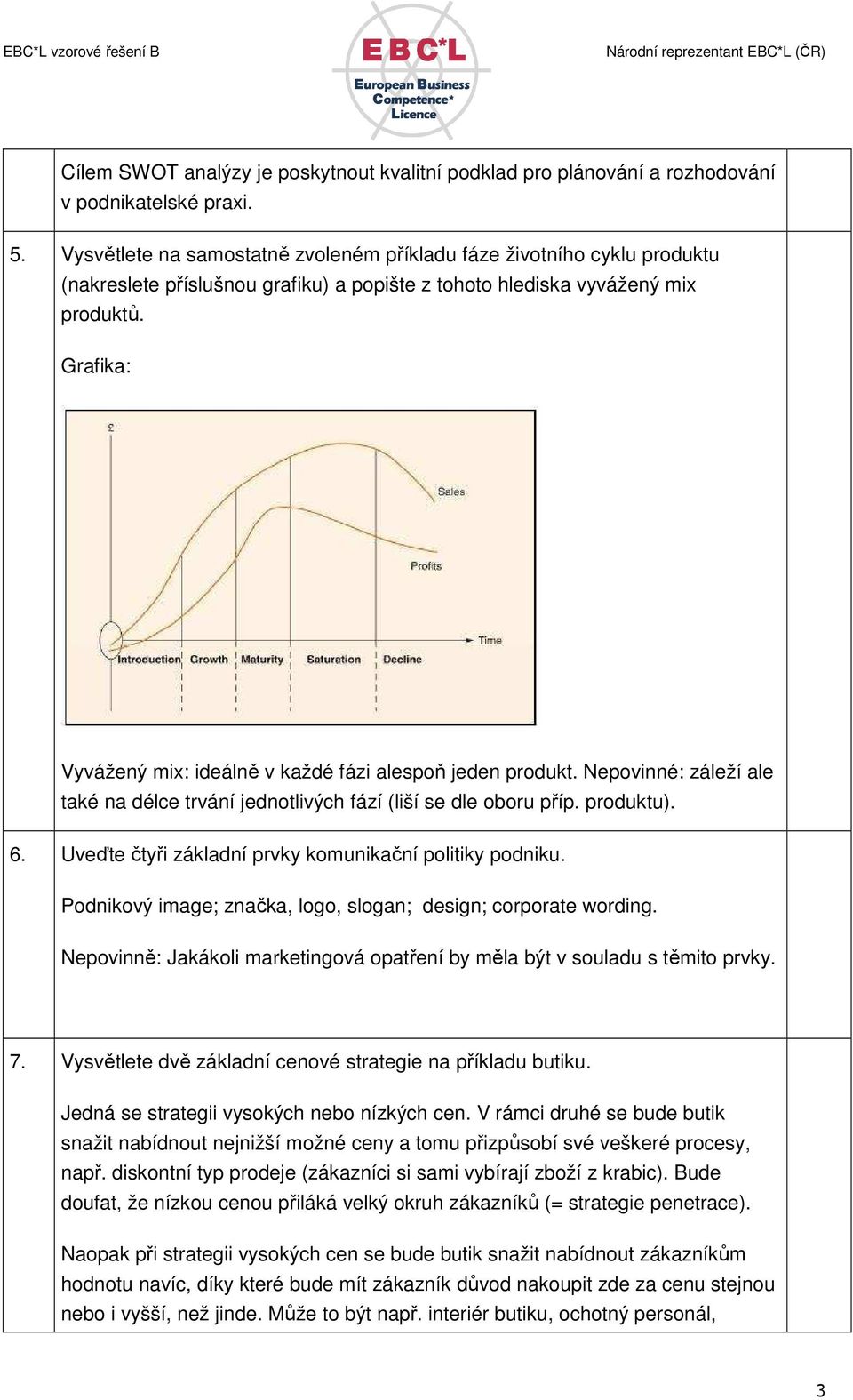 Grafika: Vyvážený mix: ideálně v každé fázi alespoň jeden produkt. Nepovinné: záleží ale také na délce trvání jednotlivých fází (liší se dle oboru příp. produktu). 6.