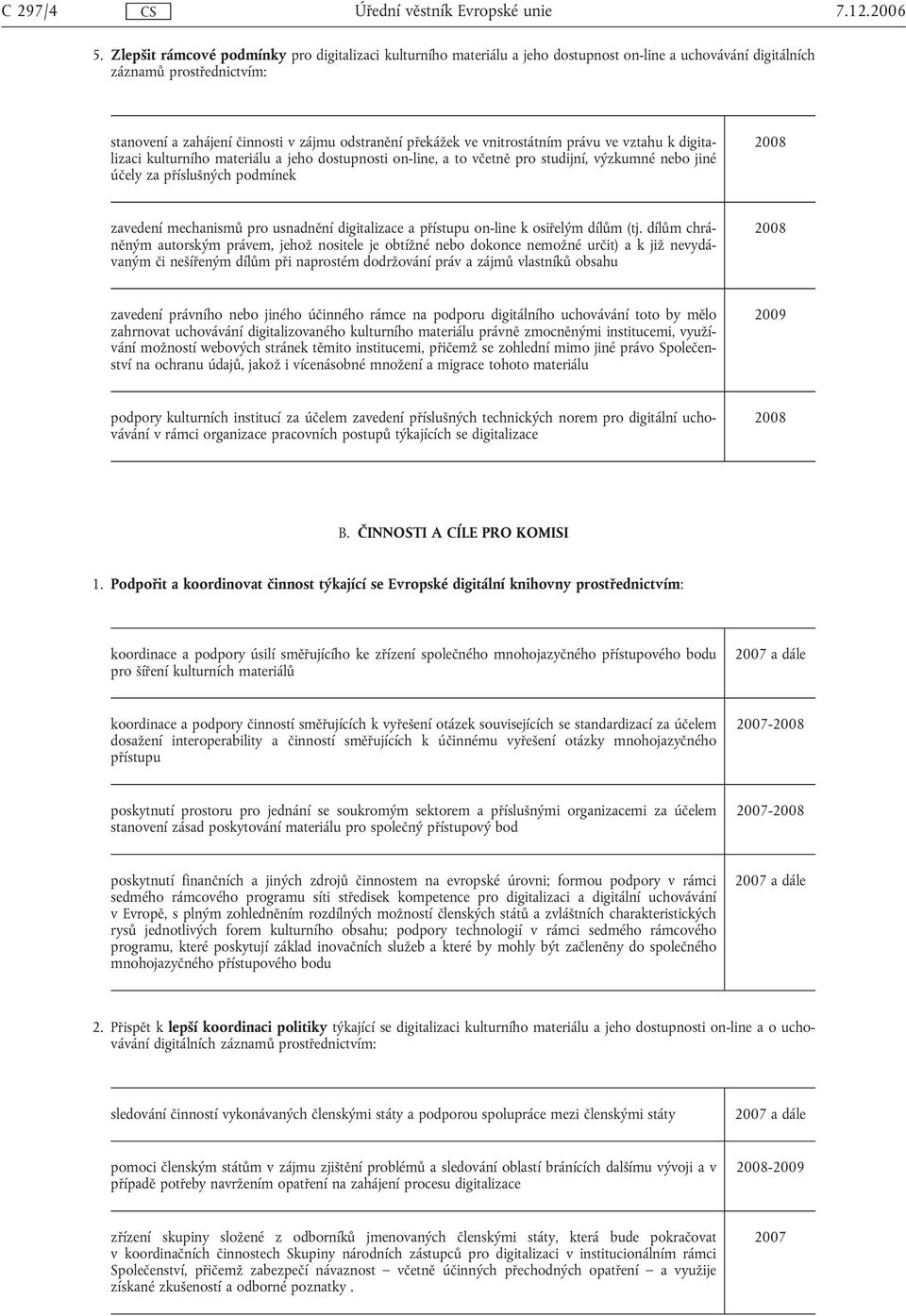 vnitrostátním právu ve vztahu k digitalizaci kulturního materiálu a jeho dostupnosti on-line, a to včetně pro studijní, výzkumné nebo jiné účely za příslušných podmínek zavedení mechanismů pro