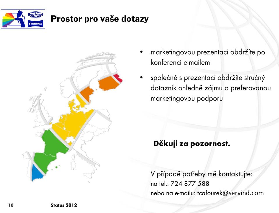 preferovanou marketingovou podporu Děkuji za pozornost.