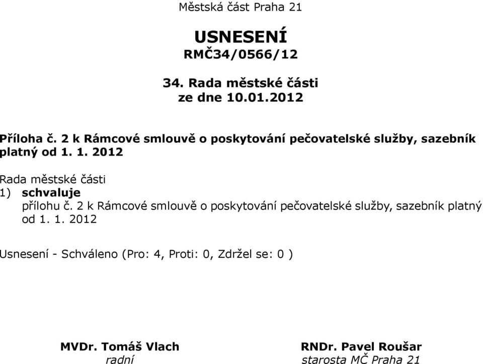 sazebník platný od 1. 1. 2012 1) schvaluje přílohu č.