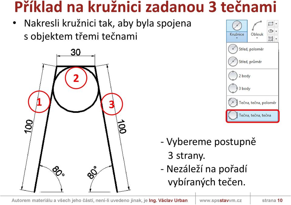 tečnami 2 1 3 - Vybereme postupně 3 strany.