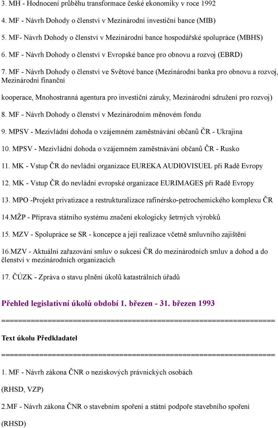 MF - Návrh Dohody o členství ve Světové bance (Mezinárodní banka pro obnovu a rozvoj, Mezinárodní finanční kooperace, Mnohostranná agentura pro investiční záruky, Mezinárodní sdružení pro rozvoj) 8.