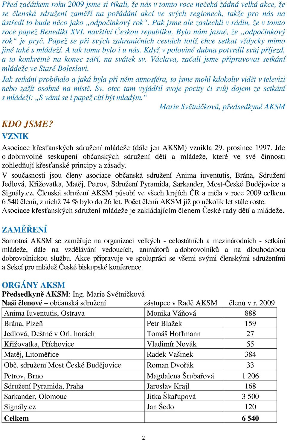 Papež se při svých zahraničních cestách totiž chce setkat vždycky mimo jiné také s mládeží. A tak tomu bylo i u nás.