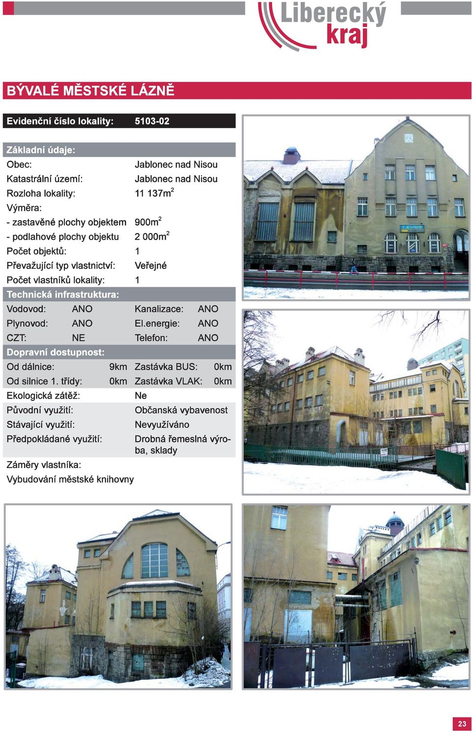 Veřejné Vodovod: ANO Kanalizace: ANO Plynovod: ANO El.
