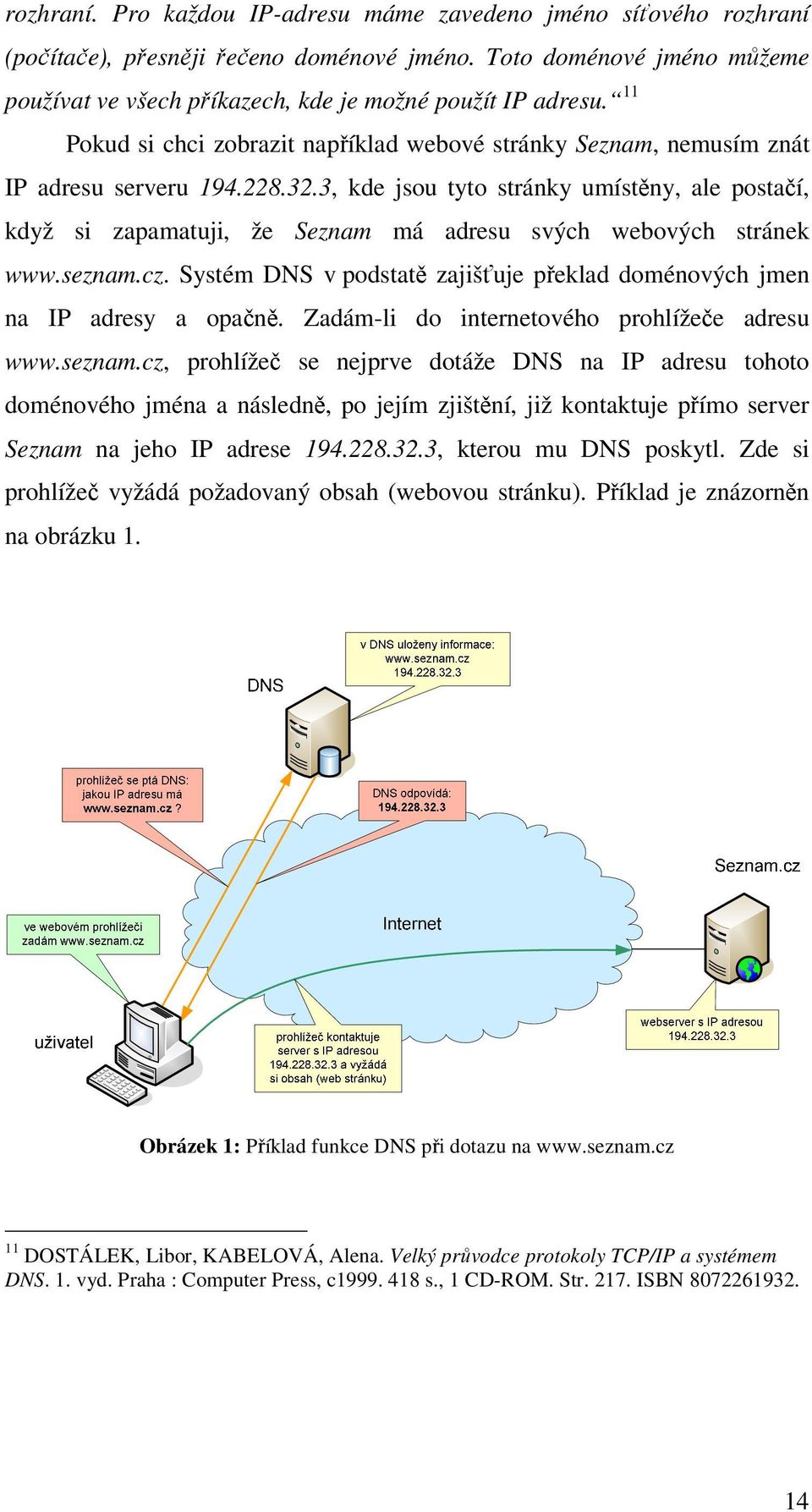 3, kde jsou tyto stránky umístěny, ale postačí, když si zapamatuji, že Seznam má adresu svých webových stránek www.seznam.cz.