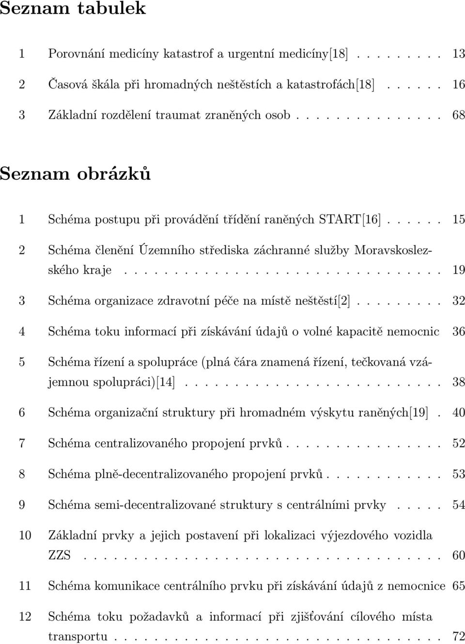 ............................... 19 3 Schéma organizace zdravotní péče na místě neštěstí[2].