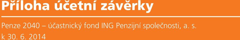 fond ING Penzijní