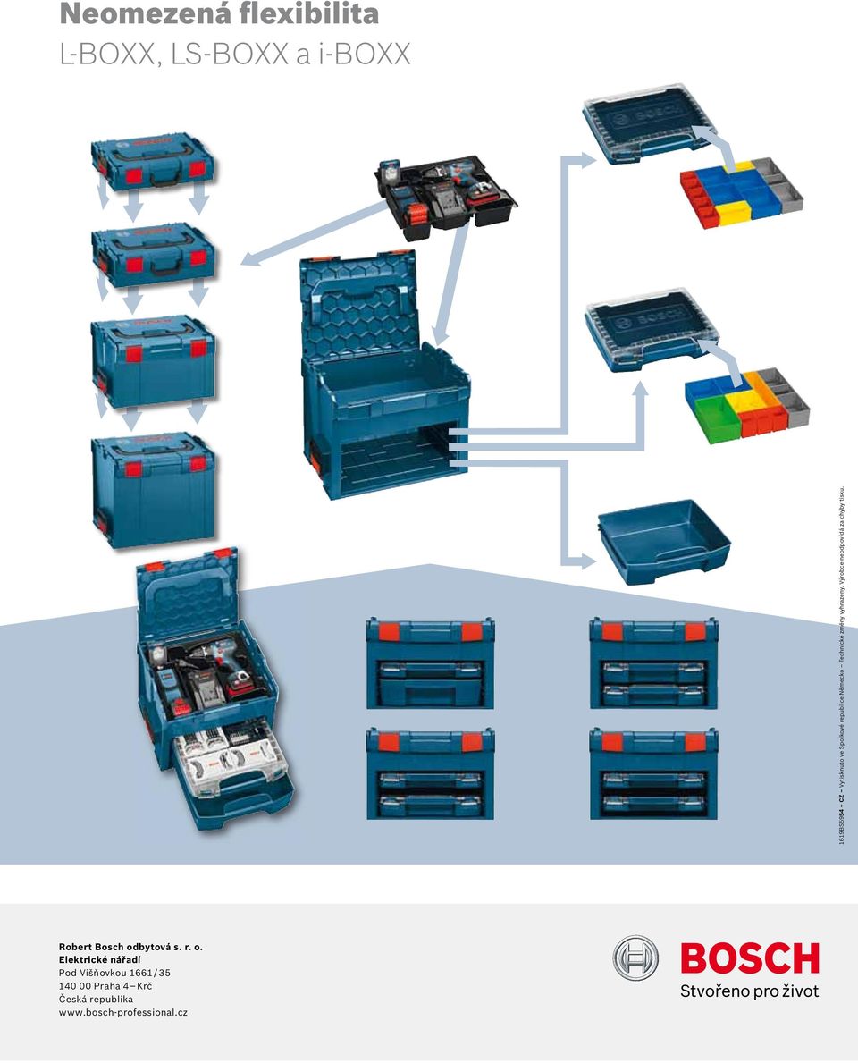 Výrobce neodpovídá za chyby tisku. Robert Bosch od