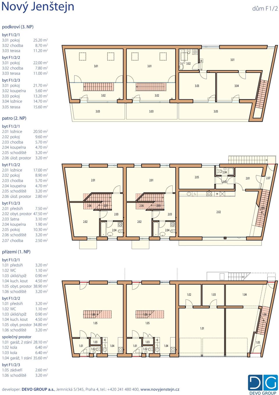 70 m 2 schodiště 3.20 m 2 úlož. prostor 3.20 m 2 byt F1/2/2 ložnice 17.00 m 2 pokoj 8.90 m 2 chodba 5.70 m 2 koupelna 4.70 m 2 schodiště 3.20 m 2 úlož. prostor 2.80 m 2 2.07 byt F1/2/3 předsíň 7.