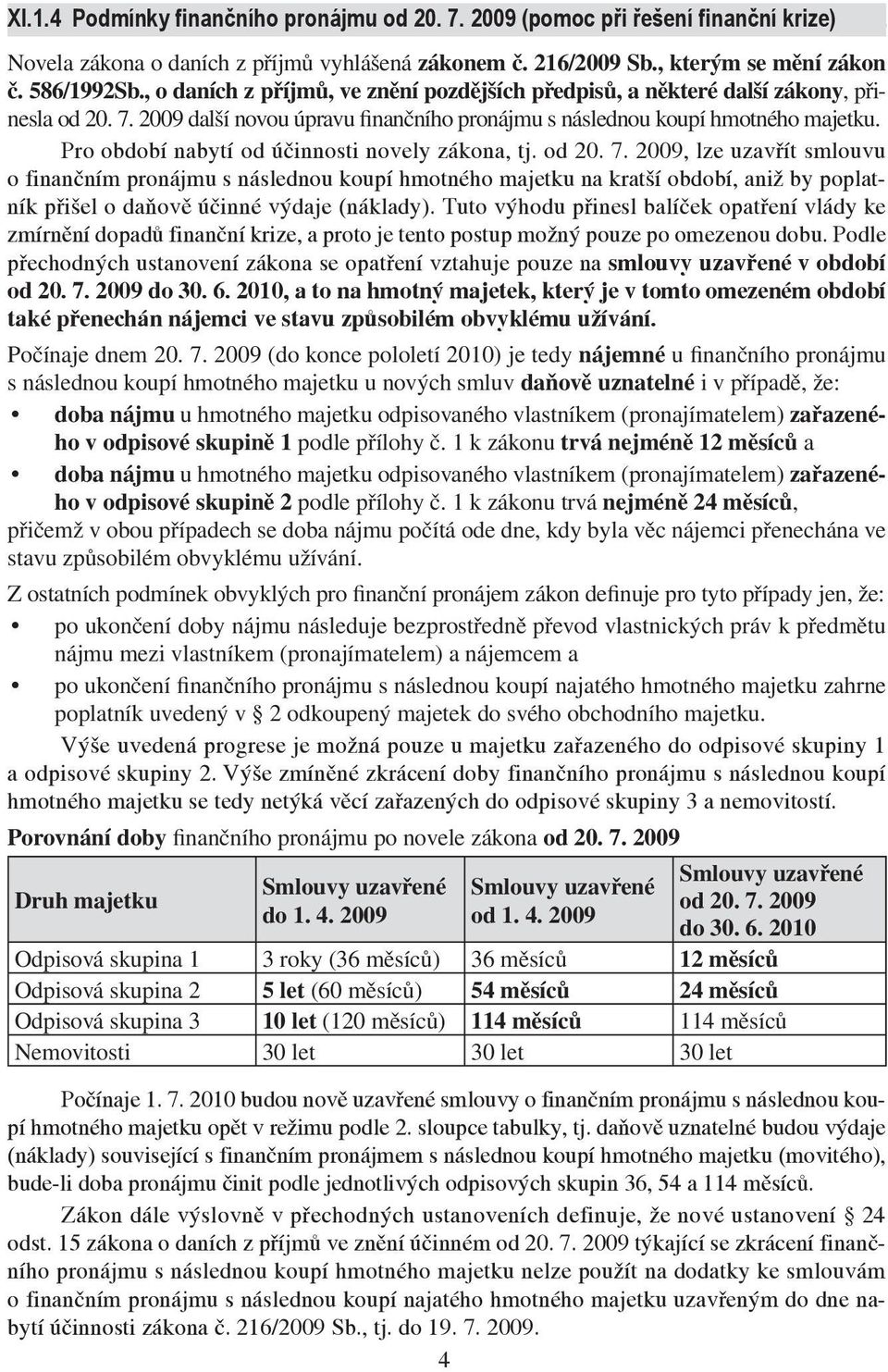 Pro období nabytí od účinnosti novely zákona, tj. od 20. 7.