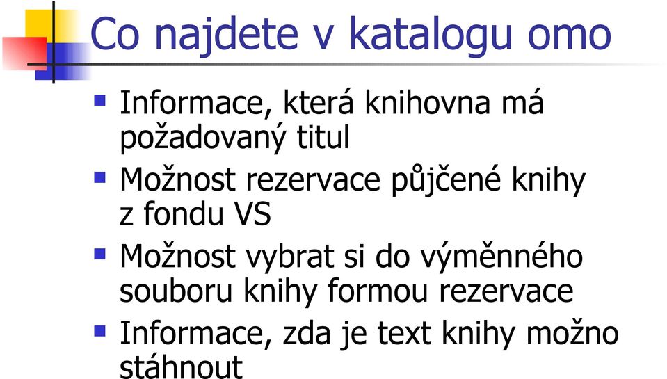 fondu VS Možnost vybrat si do výměnného souboru knihy