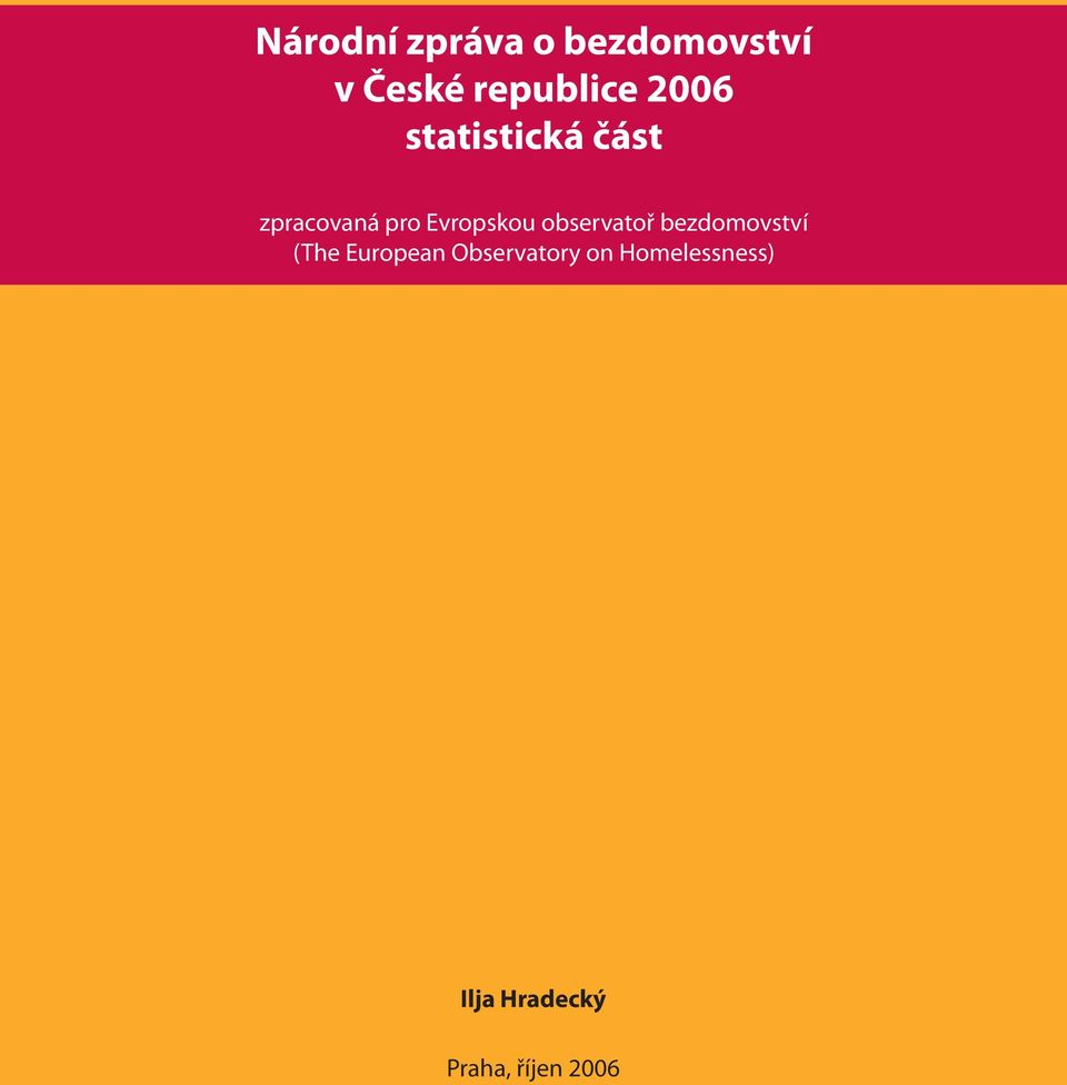 observatoř bezdomovství (The European