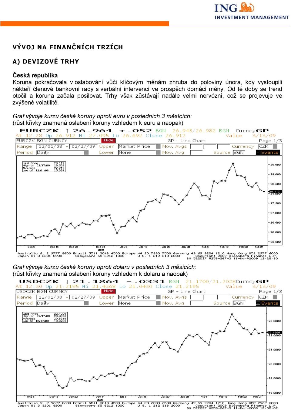 Trhy však zůstávají nadále velmi nervózní, což se projevuje ve zvýšené volatilitě.