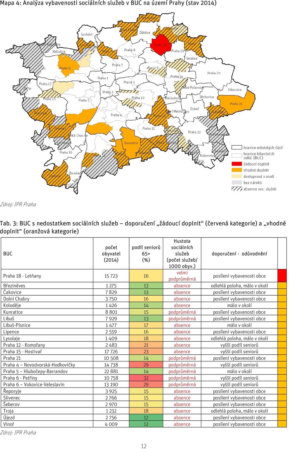 16 12 Hustota sociálních služeb (počet služeb/ 1000 obyv.