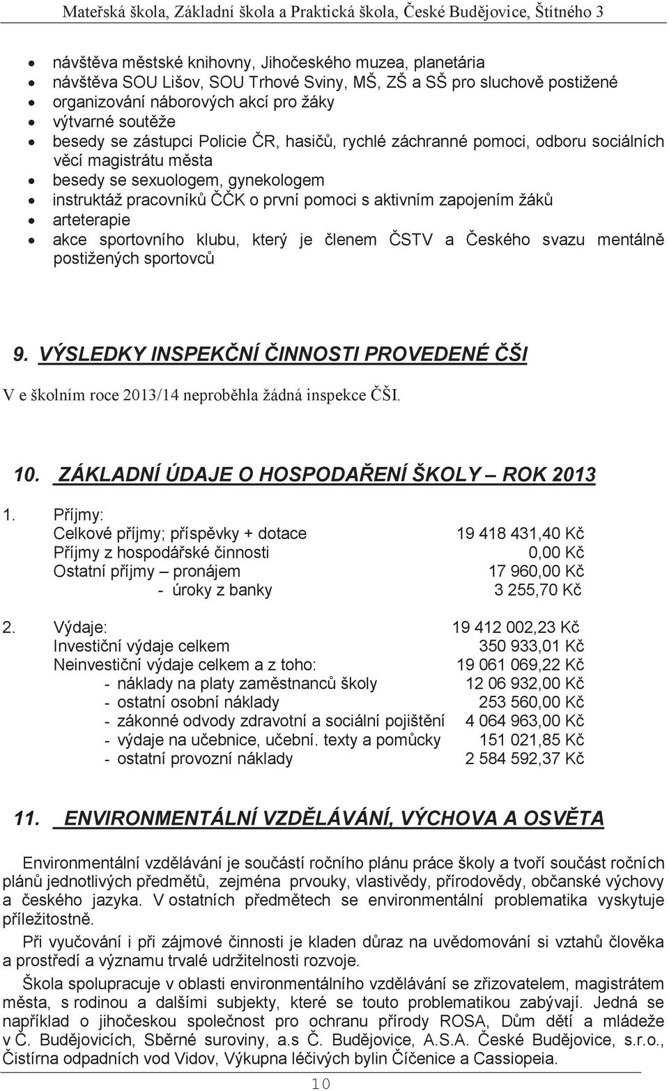 arteterapie akce sportovního klubu, který je členem ČSTV a Českého svazu mentálně postižených sportovců 9.