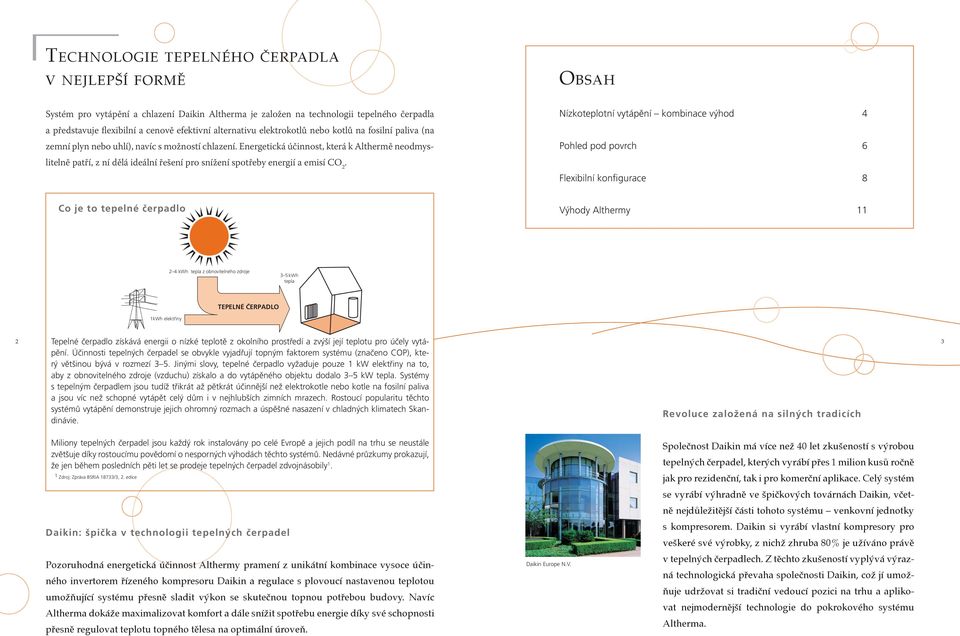 Energetická účinnost, která k Althermě neodmyslitelně patří, z ní dělá ideální řešení pro snížení spotřeby energií a emisí CO 2.