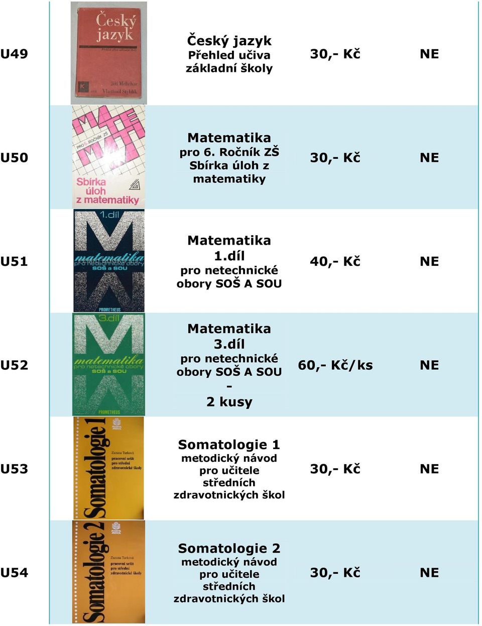 díl pro netechnické obory SOŠ A SOU U52 Matematika 3.