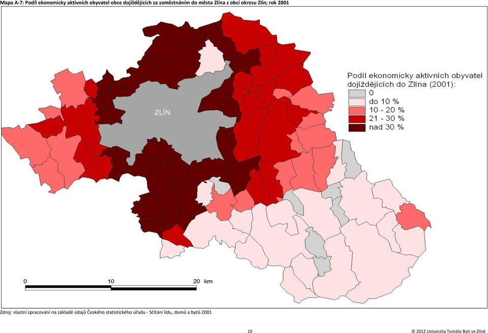 vlastní zpracování na základě údajů Českého statistického úřadu -