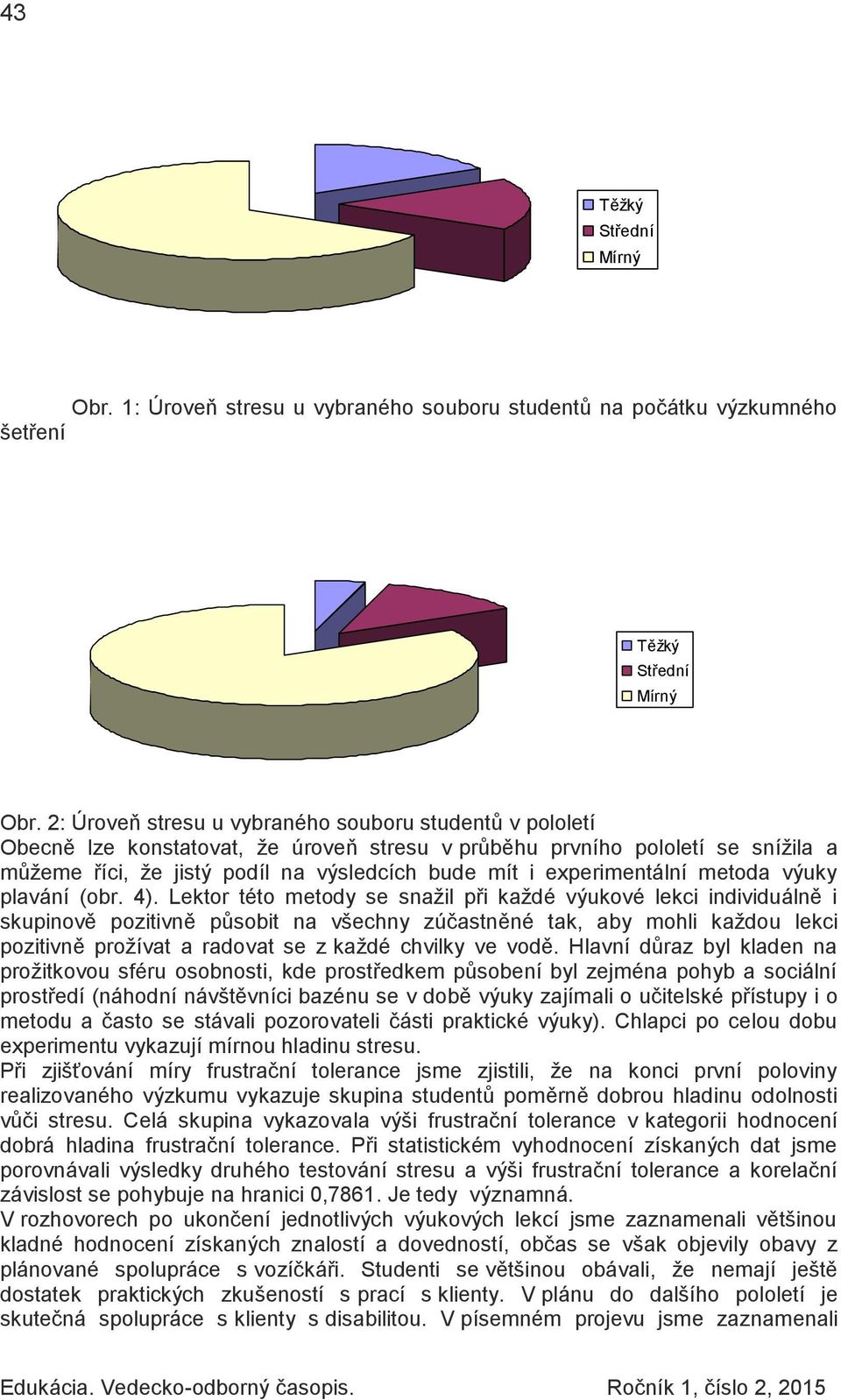 experimentální metoda výuky plavání (obr. 4).