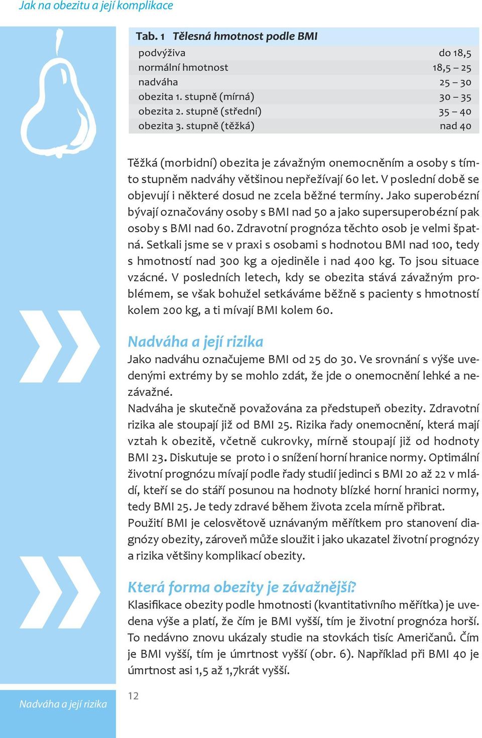 Zdravotní prognóza těchto osob je velmi špatná. Setkali jsme se v praxi s osobami s hodnotou BMI nad 100, tedy s hmotností nad 300 kg a ojediněle i nad 400 kg. To jsou situace vzácné.