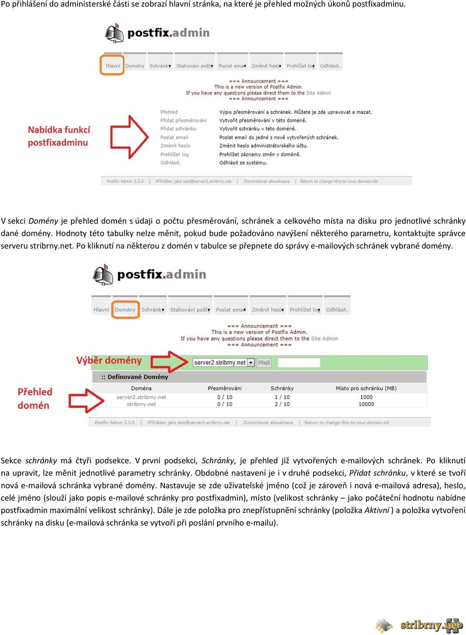 Hodnoty této tabulky nelze měnit, pokud bude požadováno navýšení některého parametru, kontaktujte správce serveru stribrny.net.